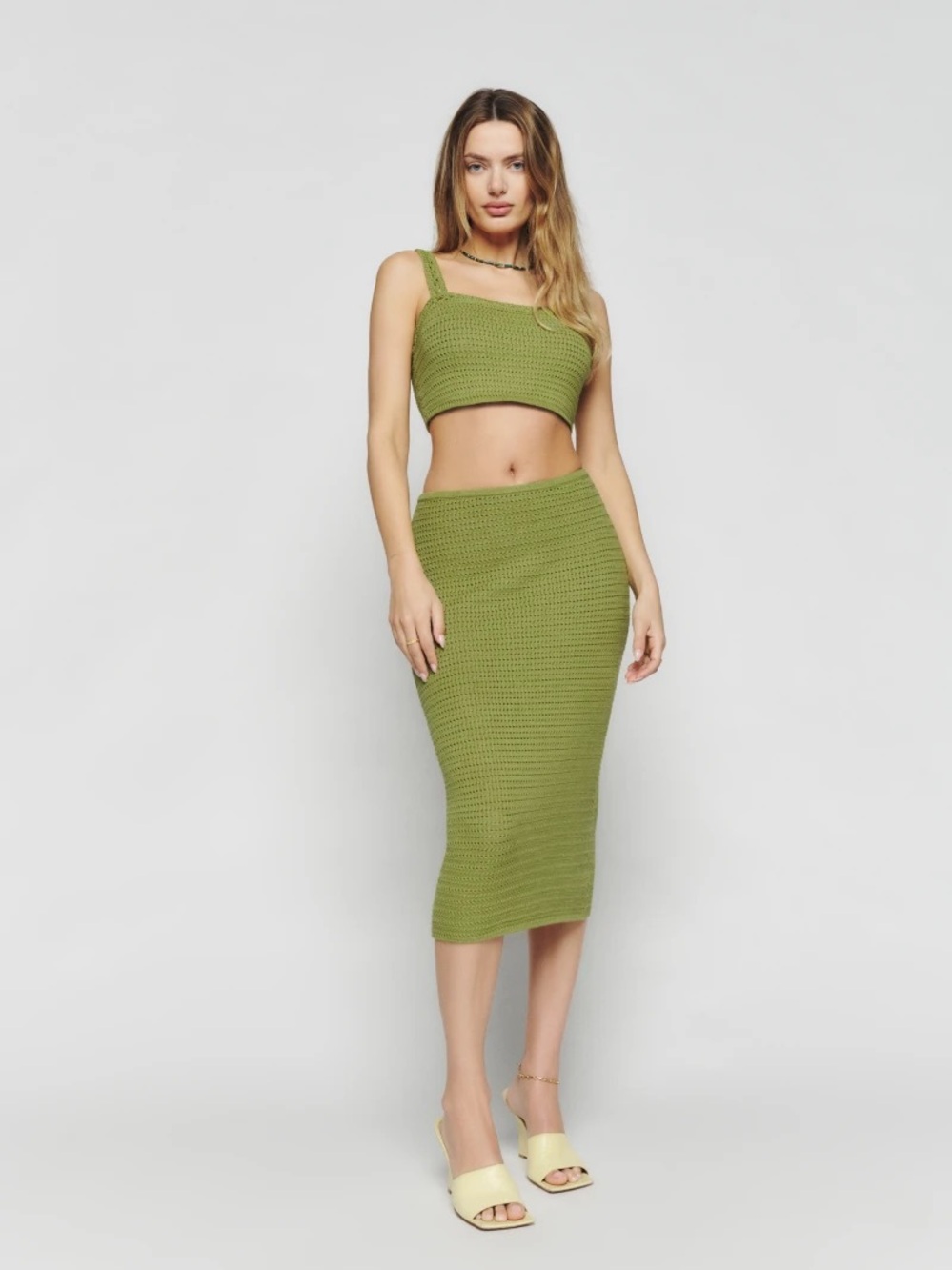 Reformation Max Open Knit Two Piece